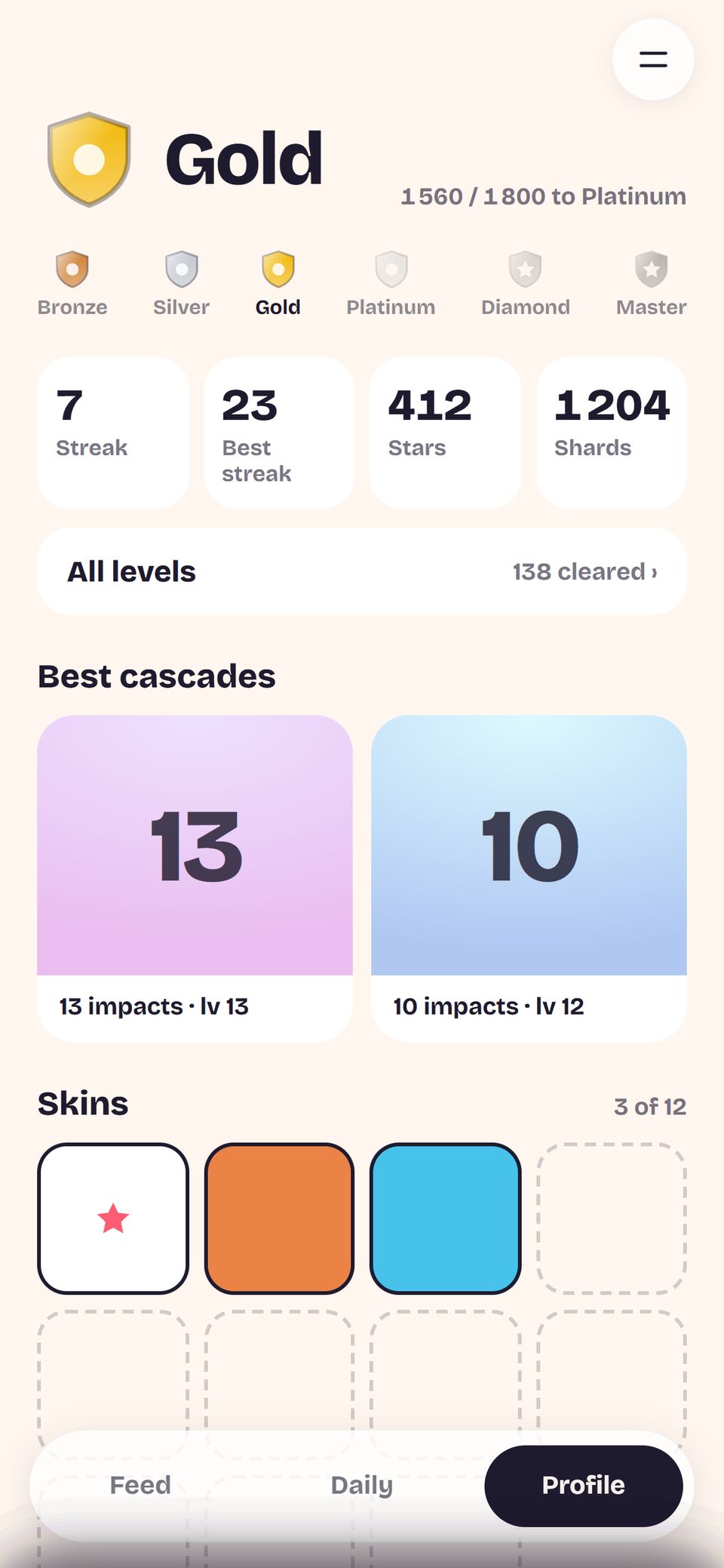 Cascube — Climb the ranks